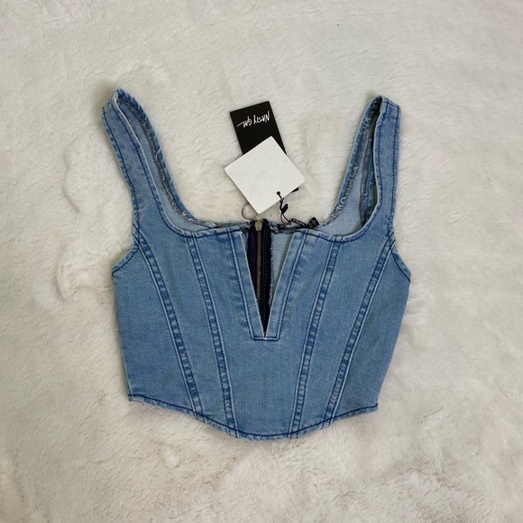 Nasty Gal Tops - Nasty gal Jean Bustier